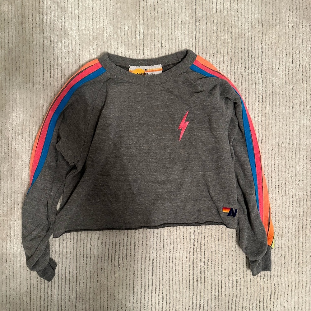 Grey Aviator Nation Sweater